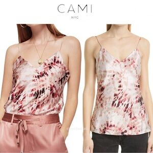 Cami Nyc Silk Raine Cami In Blush Tie Dye XXS 175$